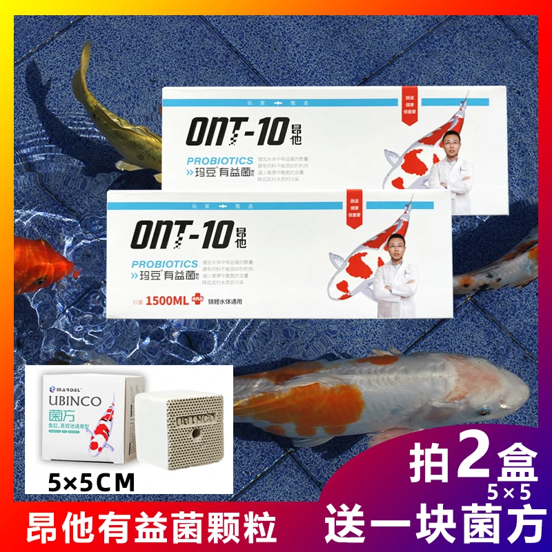 玛豆锦鲤有益菌颗粒增体促吸收上浮颗粒螺旋藻鱼粮