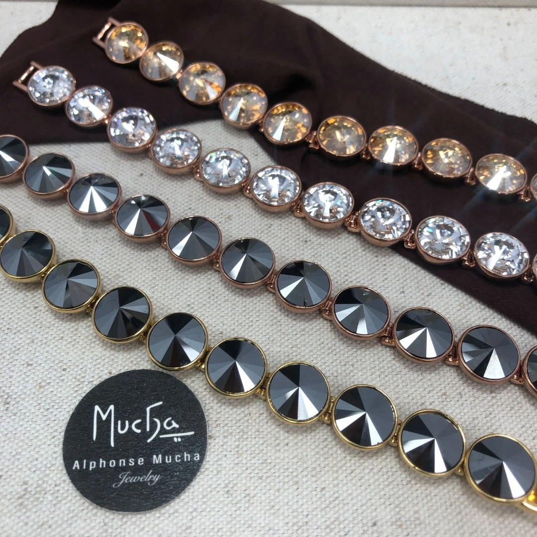 铜合金仿水晶手链 AD1079 MUCHA 大颗水晶手链