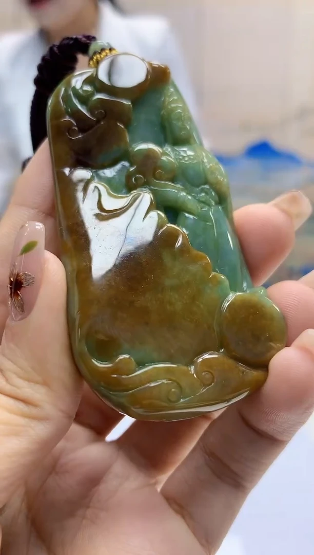 【闪购商品】定制翡翠未镶嵌4902ty-毛货挂件99