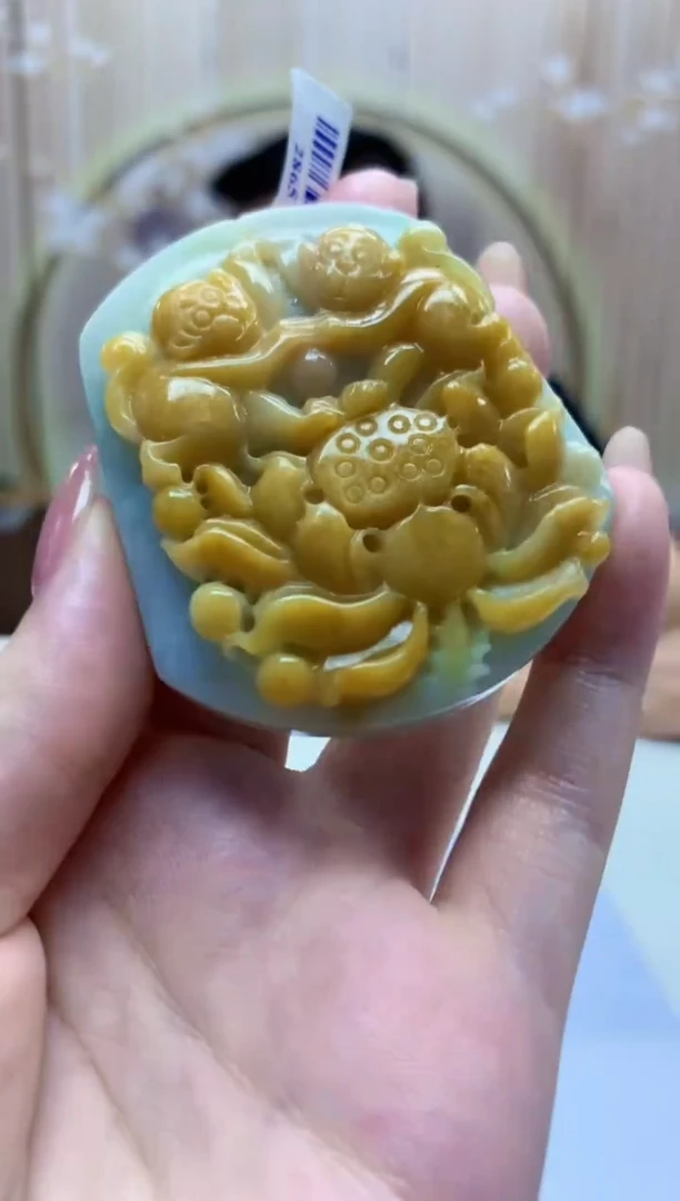 【闪购商品】定制翡翠未镶嵌5125jw-毛货挂件61