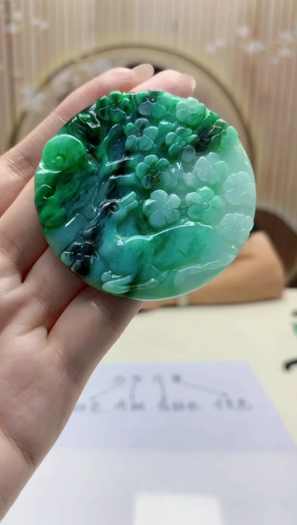 【闪购商品】定制翡翠未镶嵌5125jw-毛货挂件57