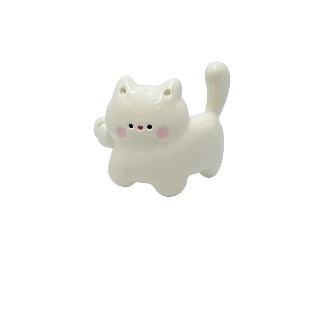 BA 铜合金耳饰 BA饰物局萌宠系列-可爱小猫咪耳骨夹单只装卡通