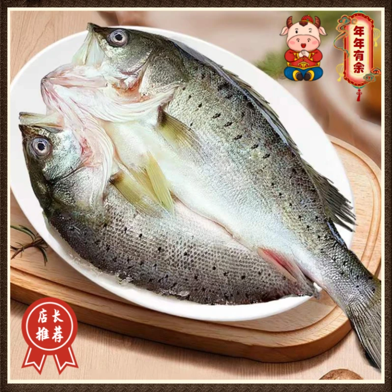 连云港 开背海鲈鱼（去鳞去内脏) 4包 规格区间400g-500g/包