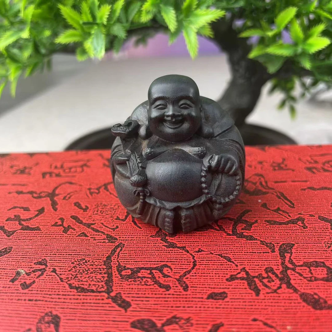 达拉干  弥勒佛一团和气 199 木雕工艺品手把件把玩件小摆件