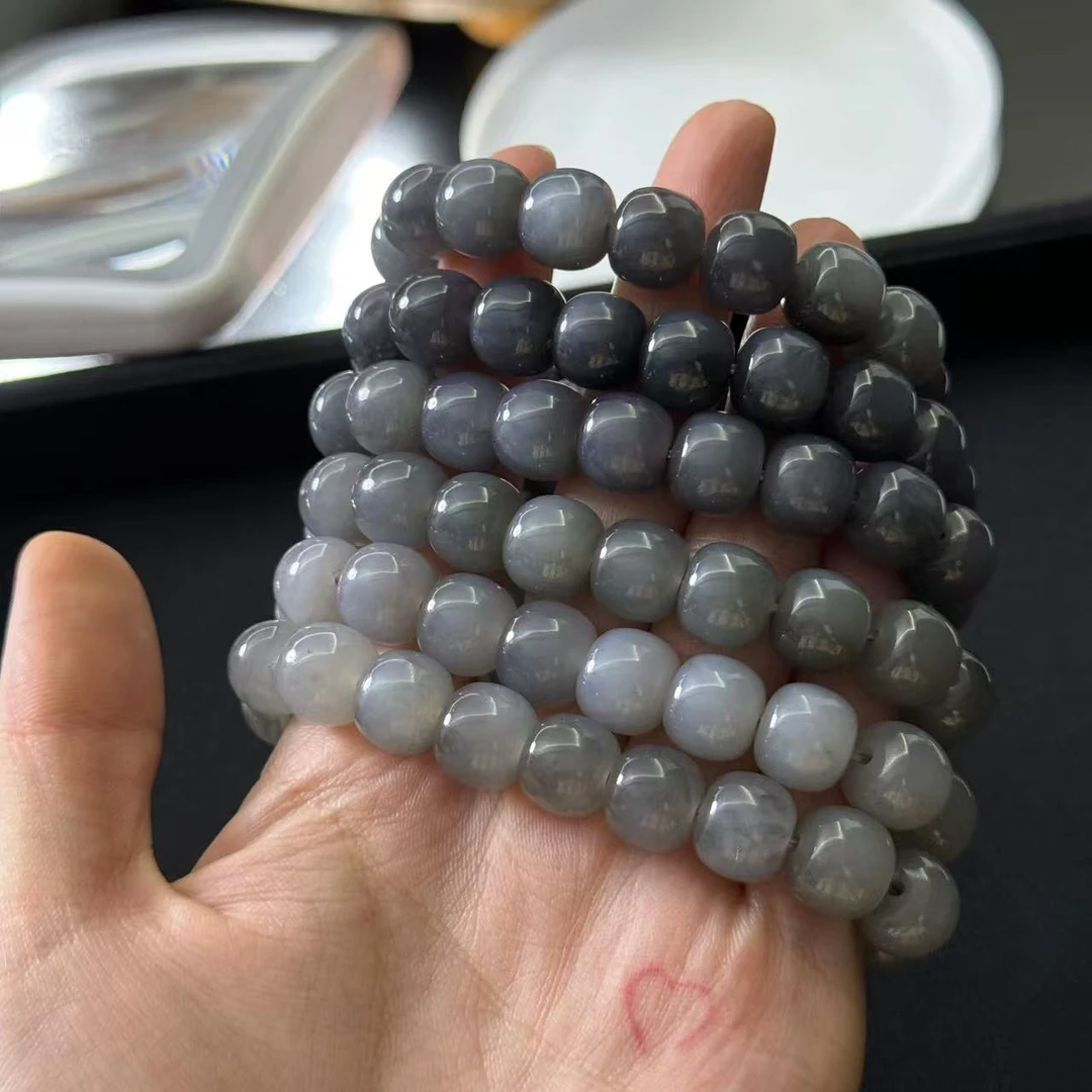 Q225烟青和田玉手串多样性发一件 完美主义慎拍