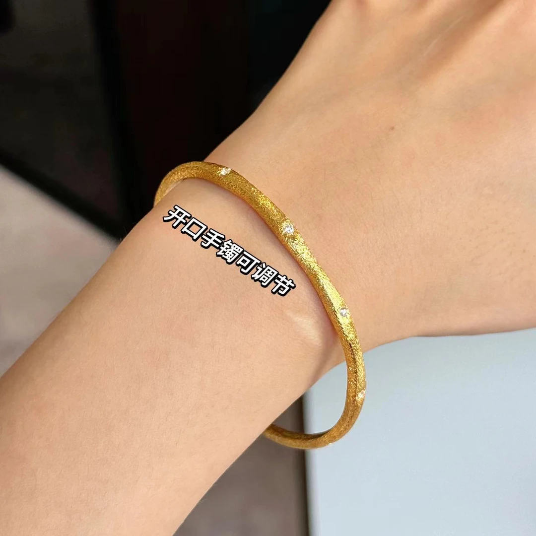 黄铜手镯 BIBI【拉丝满天星】手镯SZ006