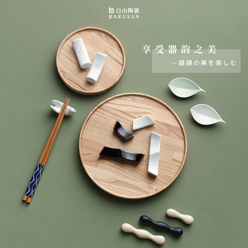 日本波佐见烧日式筷子架创意小鸟筷架筷托简约餐桌摆件陶瓷筷置
