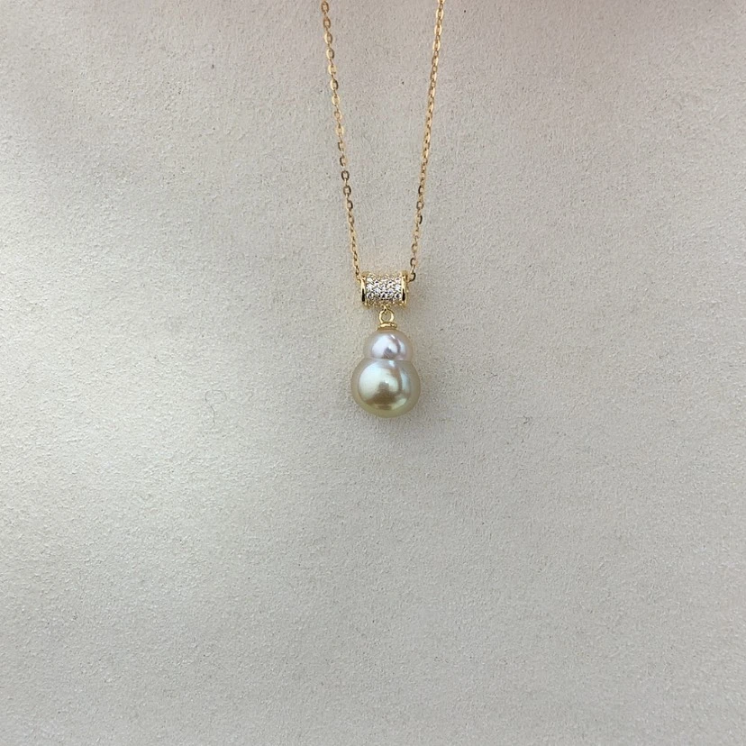 【闪购商品】海水珍珠吊坠(赠链)银S925镶嵌