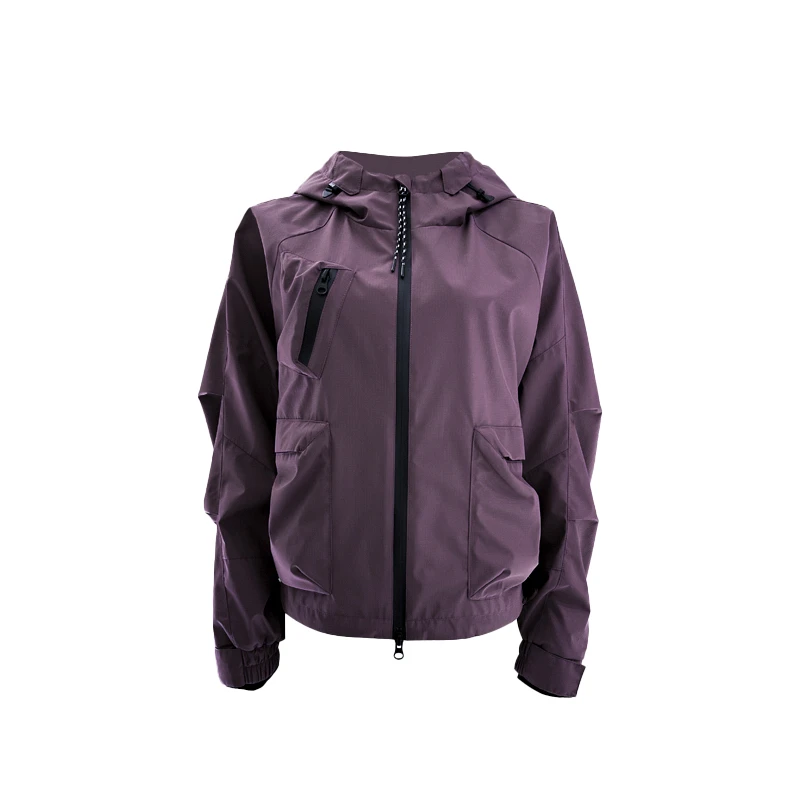 功能面料显瘦连帽洋气休闲冲锋衣2L137W2125