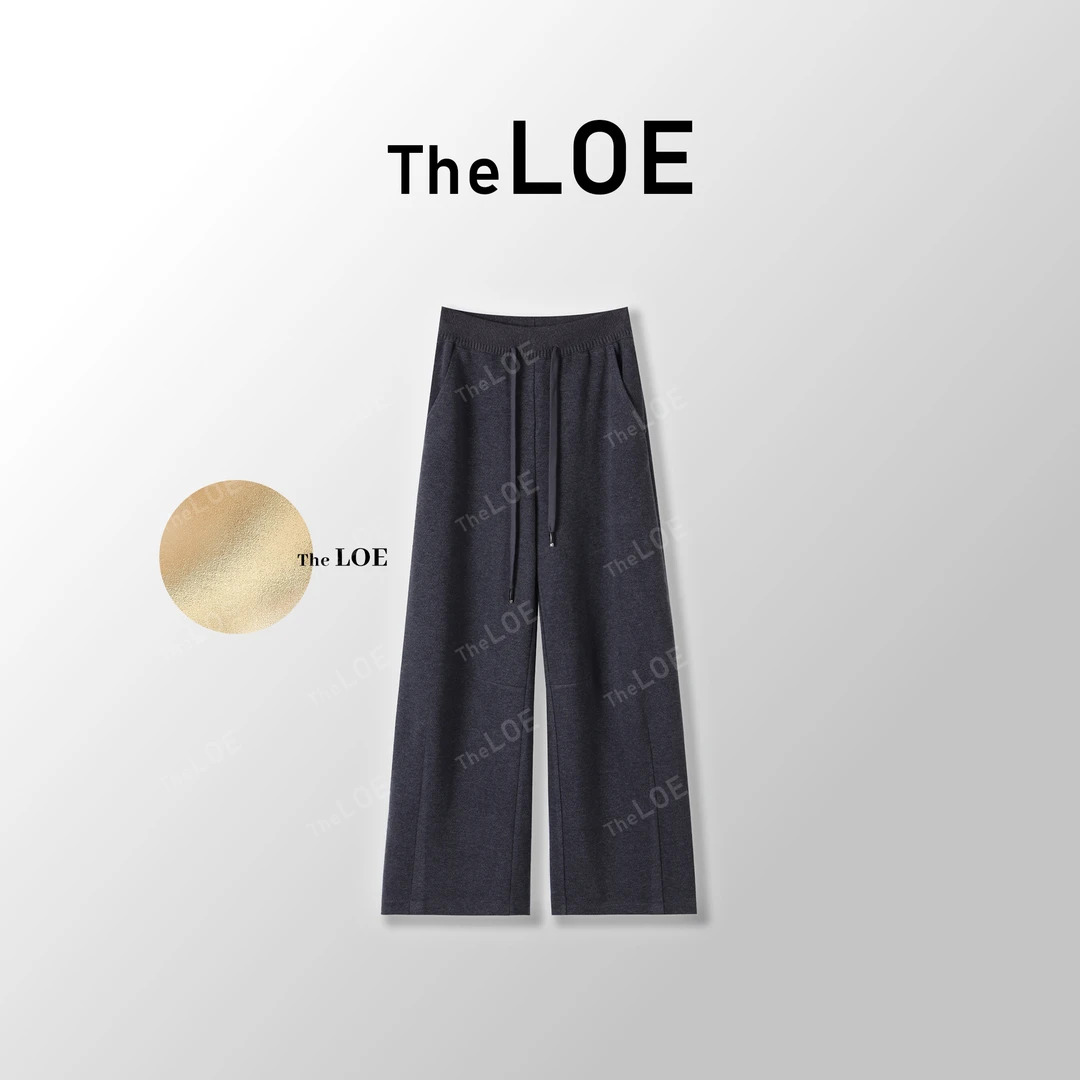 TheLOE/【极简灰 松弛裤】精纺羊毛 好搭配高腰休闲裤#11.12K-G3455
