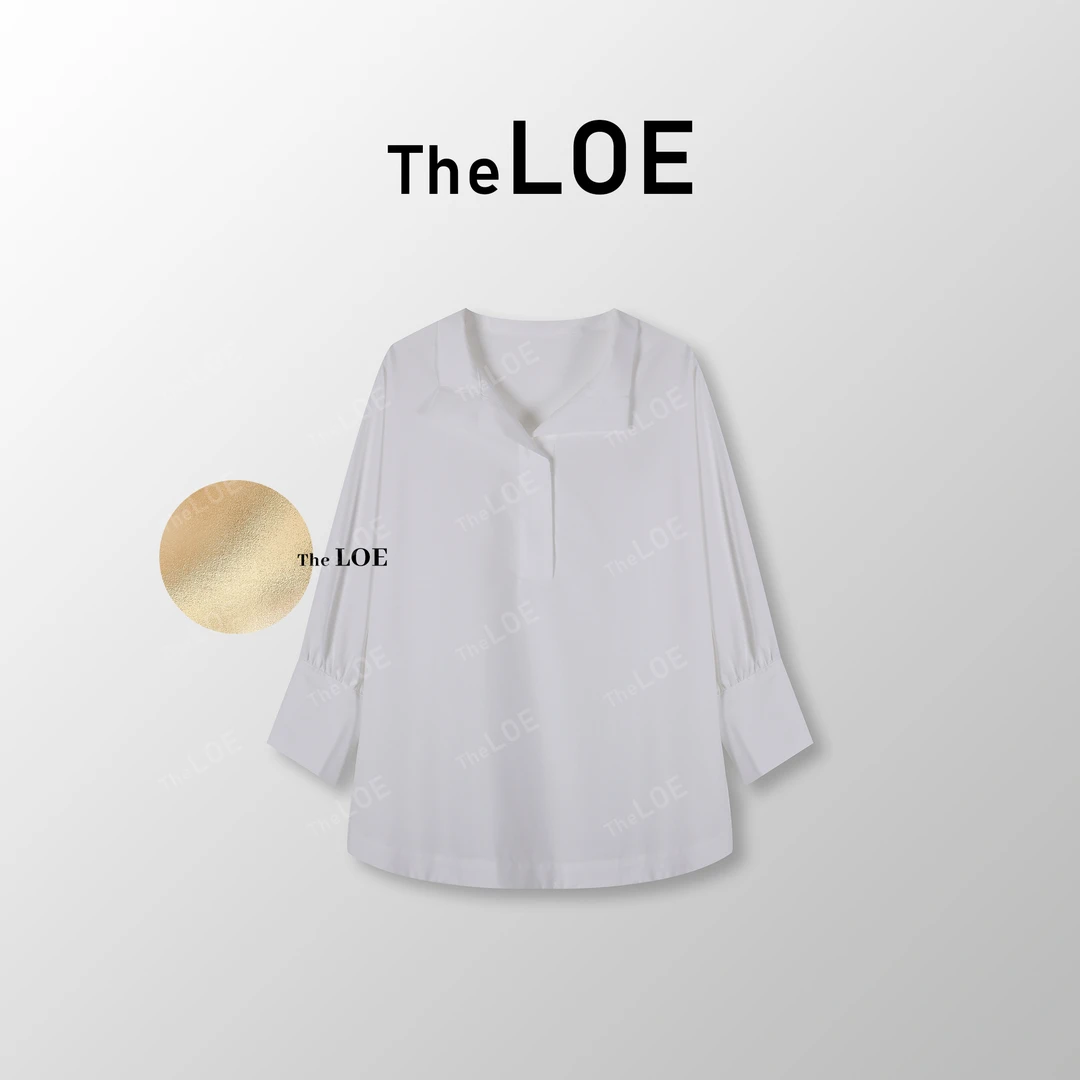 TheLOE/[超细天然纤维免熨]超细天然纤维 廓形衬衫#08.21CS-G2408