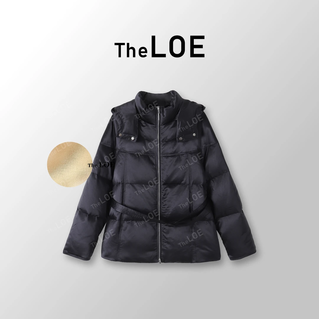 TheLOE/【黑银安心真丝鹅绒服】90白鹅绒/桑蚕鹅绒服#12.07Y-G3541