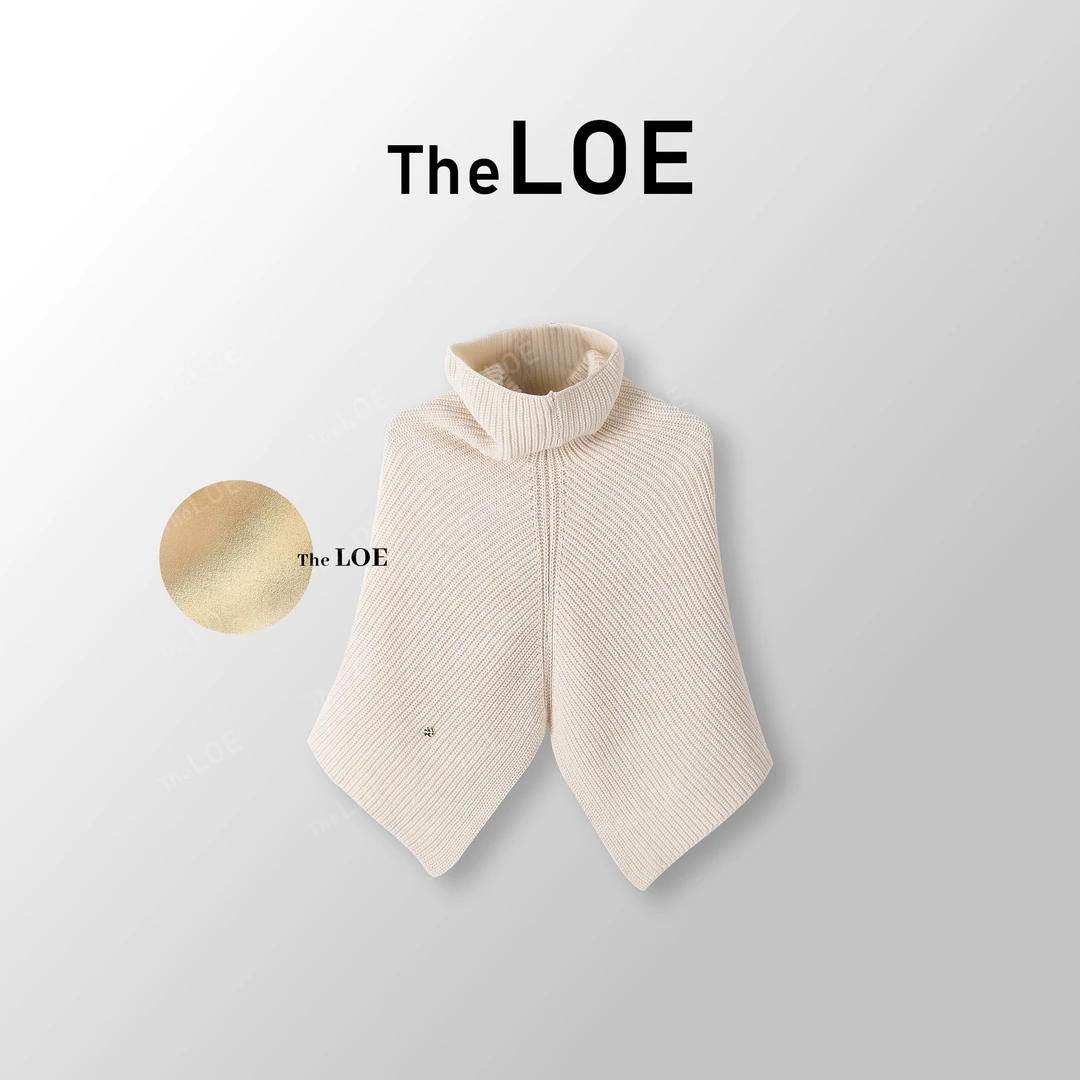TheLOE/百分羊毛 高级感保暖高领斗篷秋冬护颈围脖#11.19WB-G7339