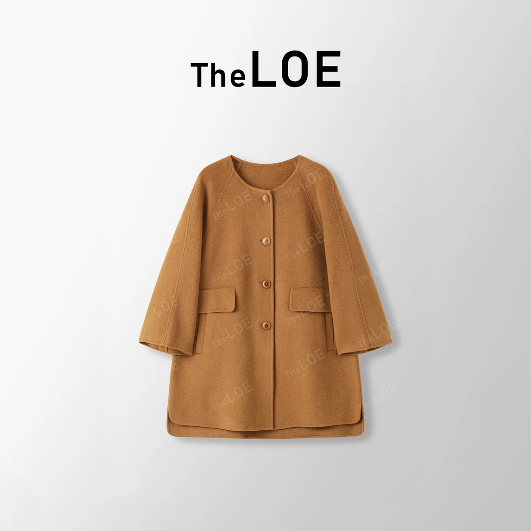 TheLOE/「金橘棕驼」臻选桑蚕丝羊毛高奢感大衣#LE-22066