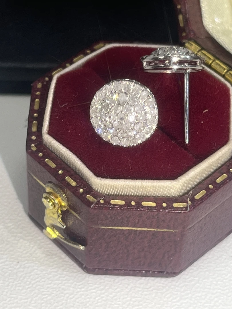 【N·5高定珠宝】18K  鸽子蛋耳钉 ZSES00126