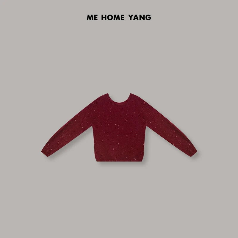 ME【彩色星空】轻奢极简百搭时尚通勤设计款毛衣MEQA2189