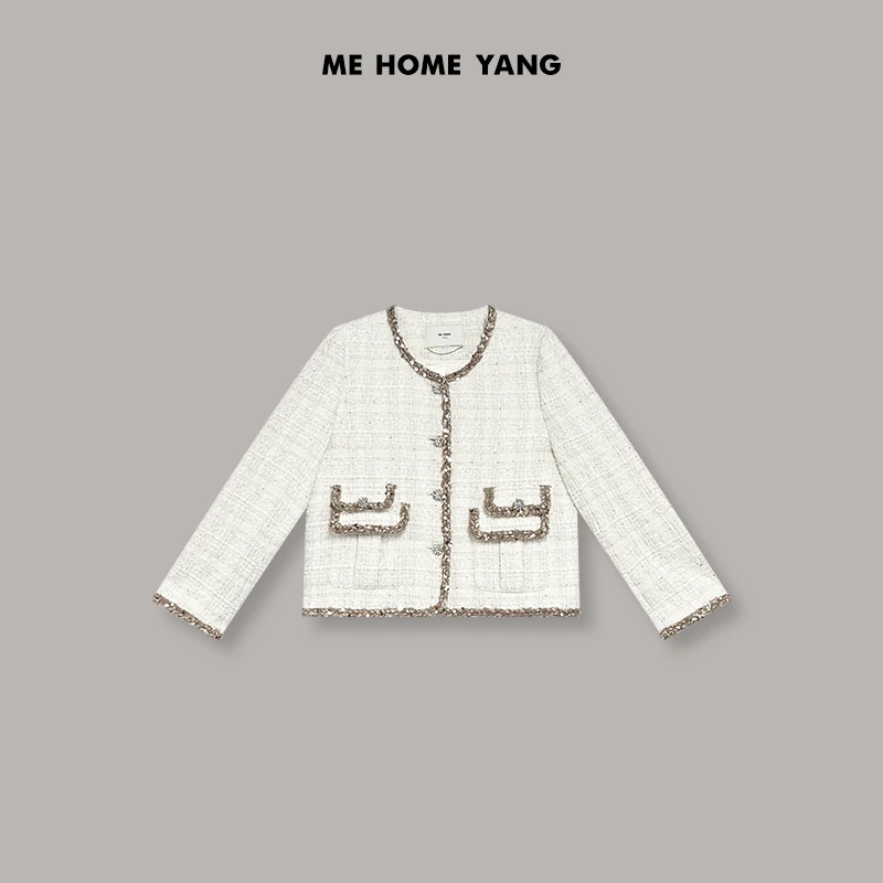 ME【5号袋盖小香】新款轻奢极简时尚百搭显瘦外套MEQS5720