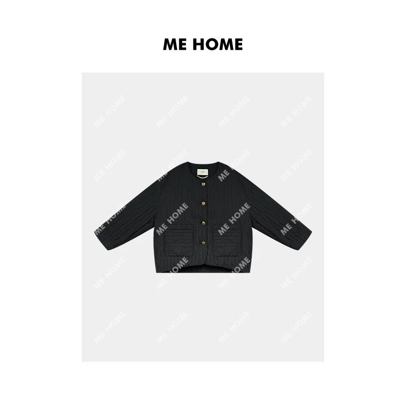 ME   三宅压褶外套 冬季新款轻奢时尚休闲外套 MEQC3449