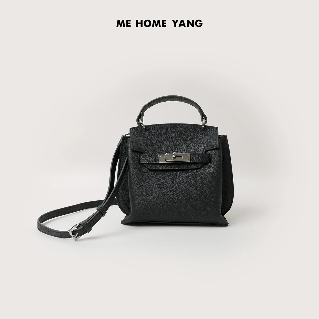 ME【手提银扣包】TOGO头荔枝纹百搭时尚手拎斜挎包包MEQA3866