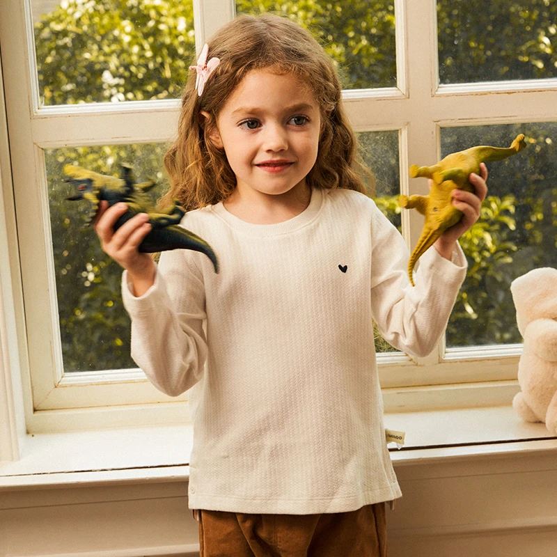 【爱心T】UCNOO与虫法式童装打底儿童圆领长袖T恤年秋新款洋气