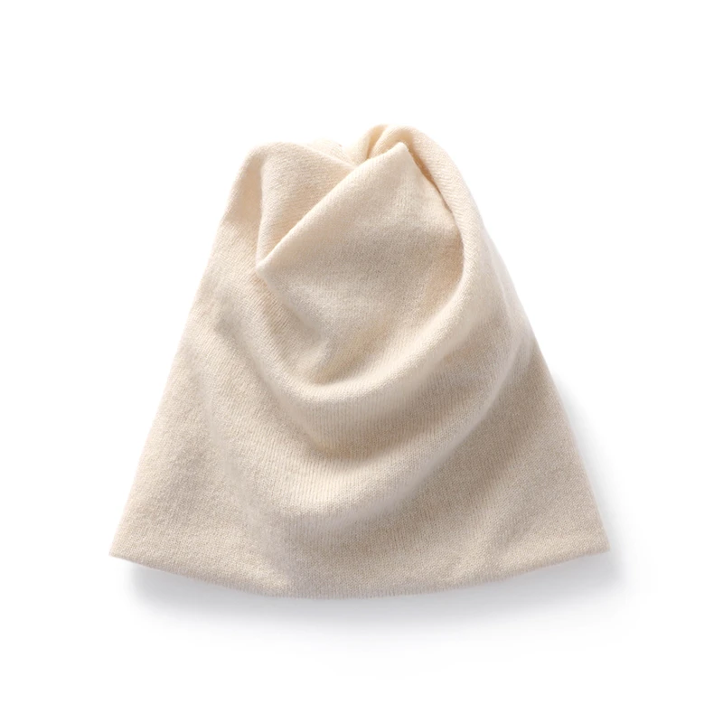 羊绒脖套两用保温帽子