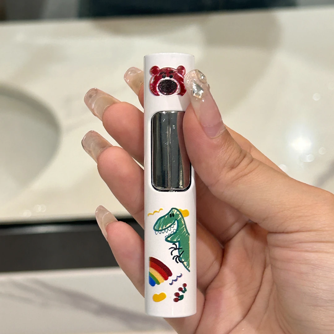网红库洛米打火机卡通彩印打火机圆形按压打火机创意男士打火机
