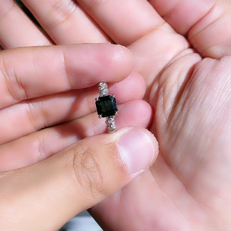 【闪购商品】碧玺戒指银S925镶嵌