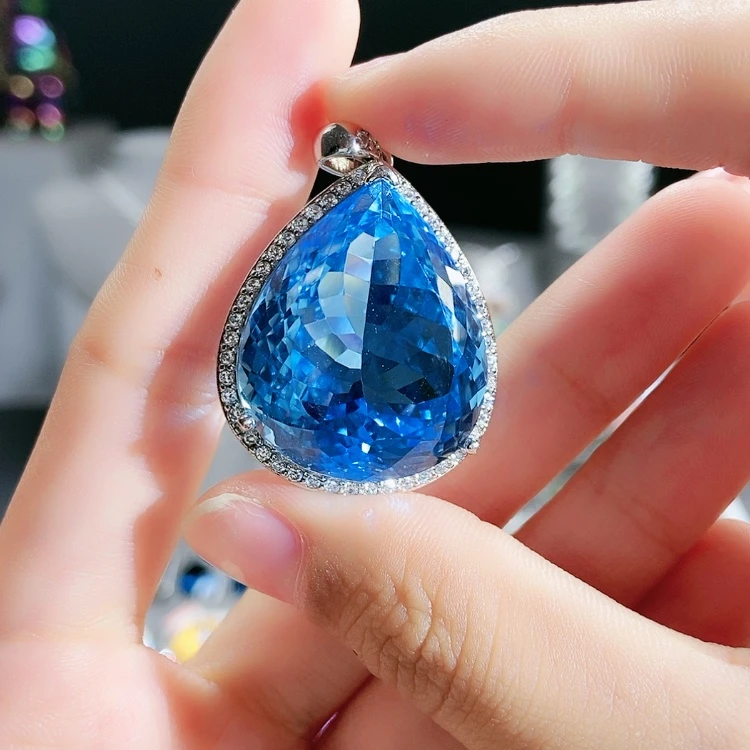 【闪购商品】托帕石颈饰银S925镶嵌乔*