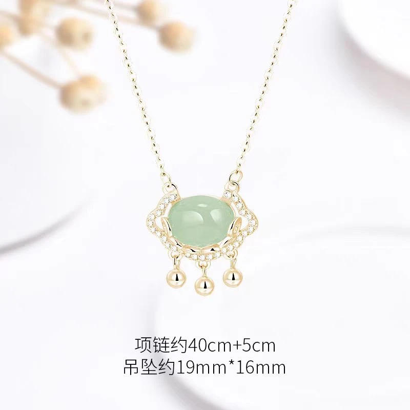 钛钢项链 平安锁项链女轻奢气质百搭锁骨链不掉色吊坠