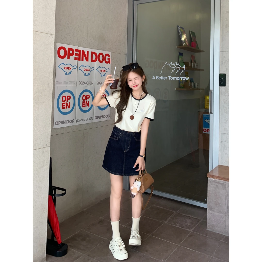 【福利清仓NO退NO换】小个子夏季短款短裙百搭牛仔半身裙