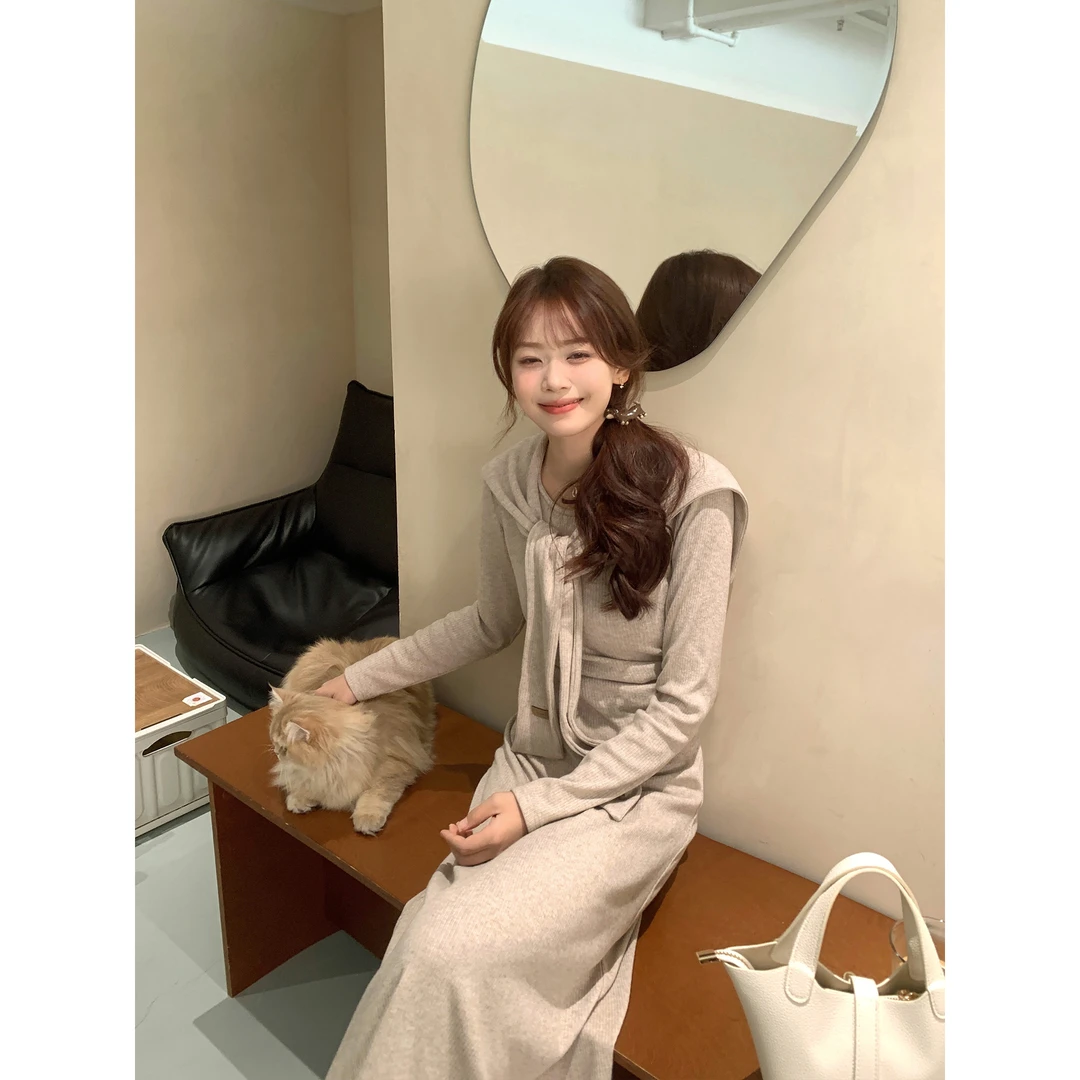 【福利清仓NO退NO换】【阿拉善之约】小个子长裙法式连衣裙