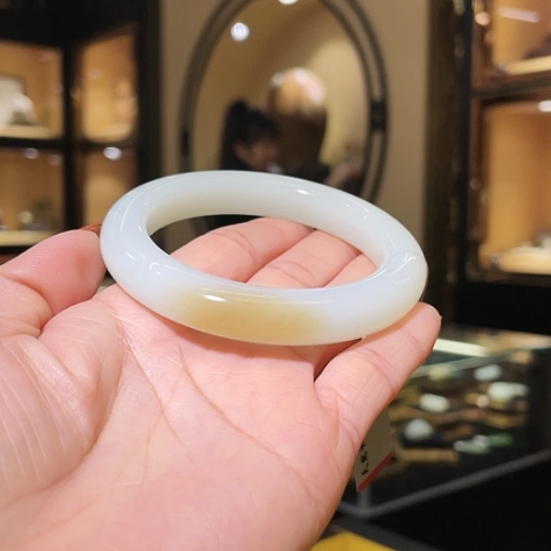 【闪购商品】和田玉手镯未镶嵌54.8#56.55g