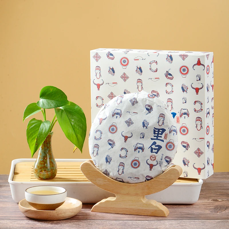 云南红河绿春玛玉茶系列里白白茶茶饼200克白牡丹特级白茶茶饼