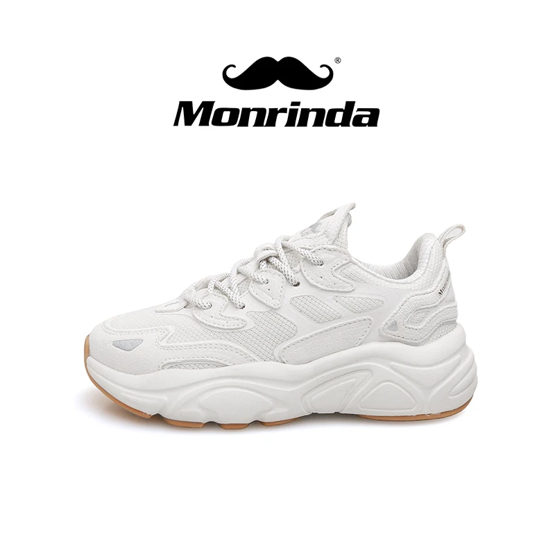 미린다韩国潮牌美年达（MONRINDA）火星男女真皮老爹鞋运动百搭休闲鞋C