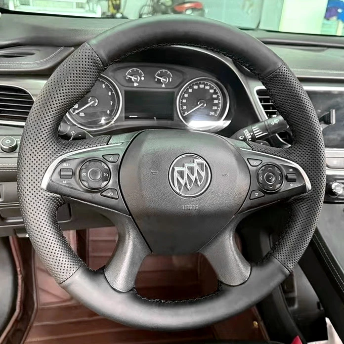 适用别克君越方向盘套手缝真皮16年18 19 20 21 22款君越防滑把套