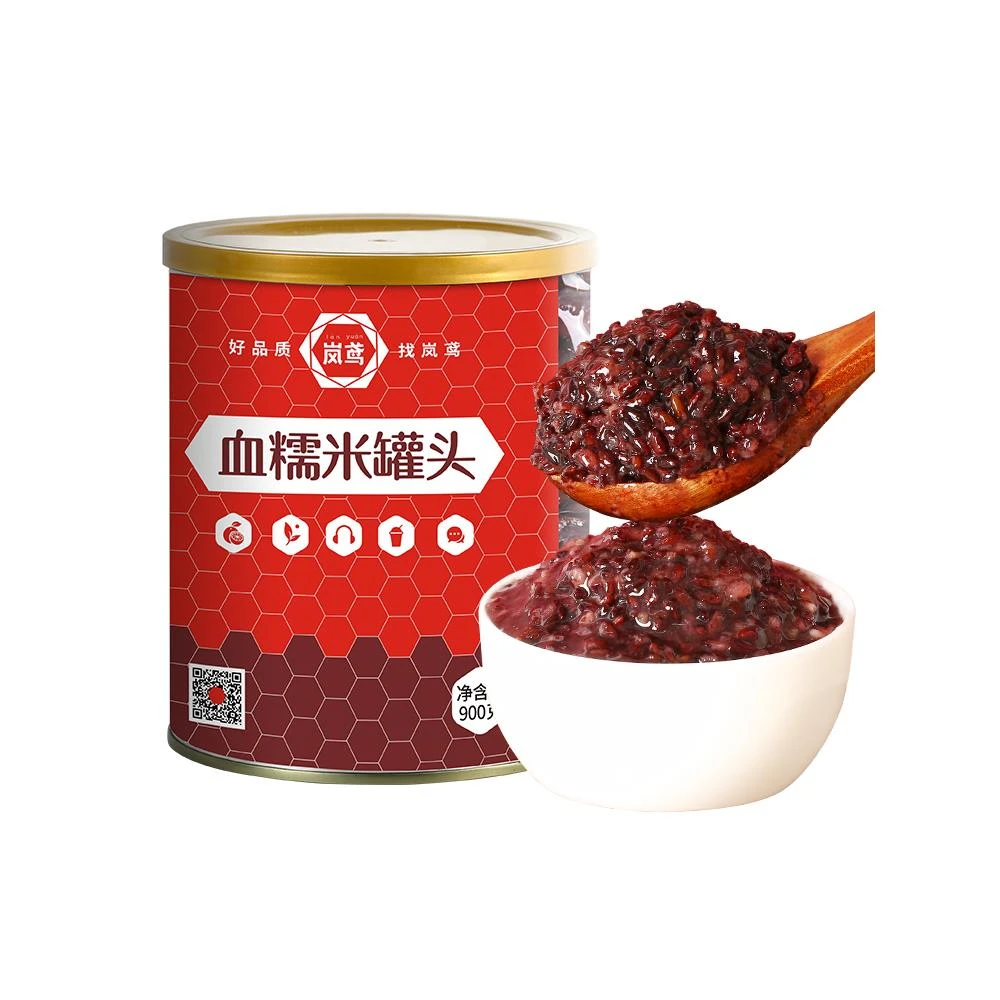血糯米罐头g即食黑糯米烘焙馅料奶茶店芋泥紫米罐头笋0g