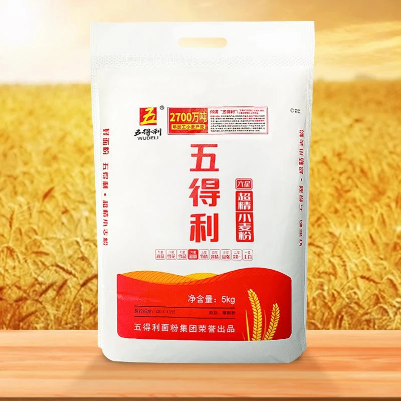 【五得利面粉】六星超精小麦粉做饺子面条家用高筋通用粉00笋1g