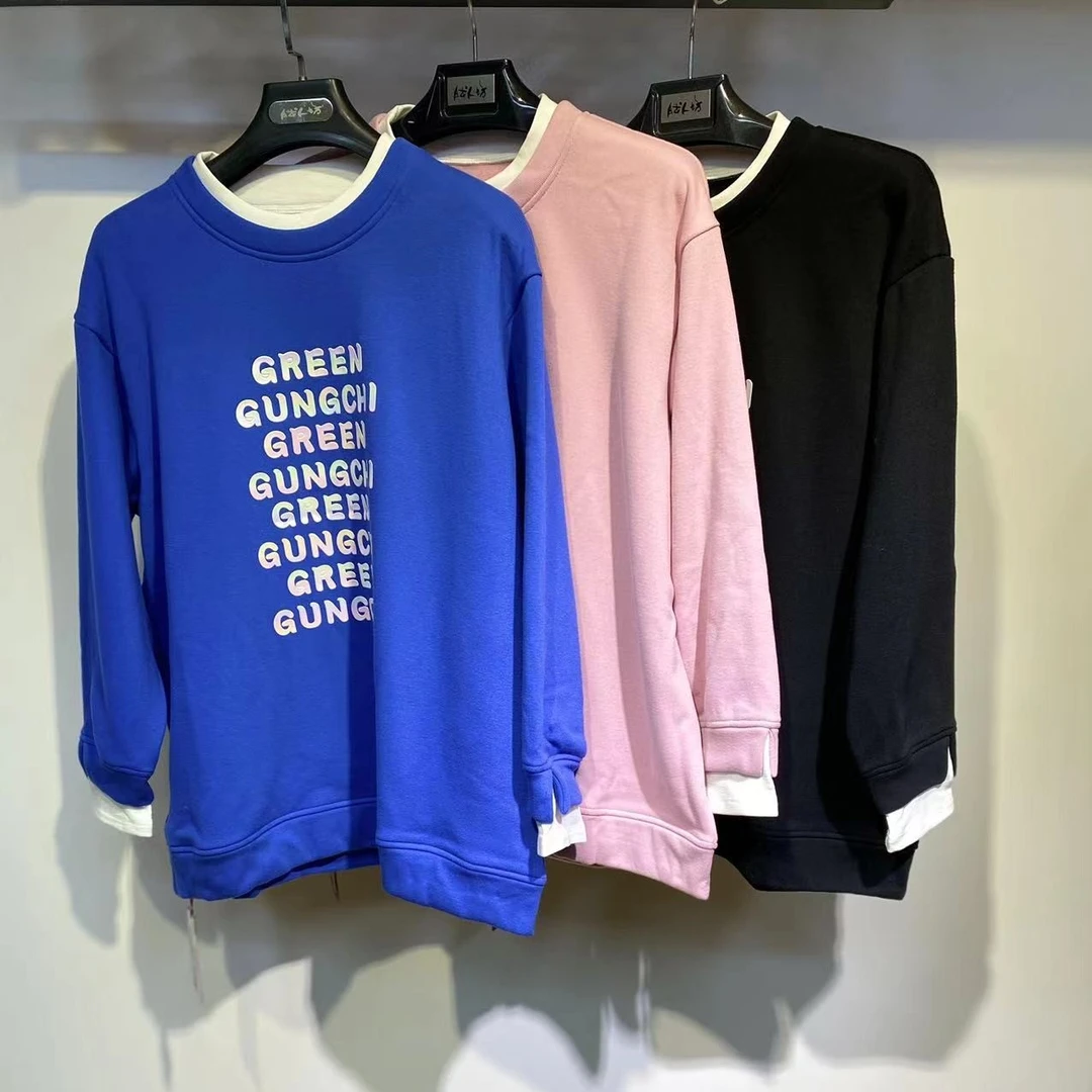 胖人坊大码加绒卫衣3628  衣长76