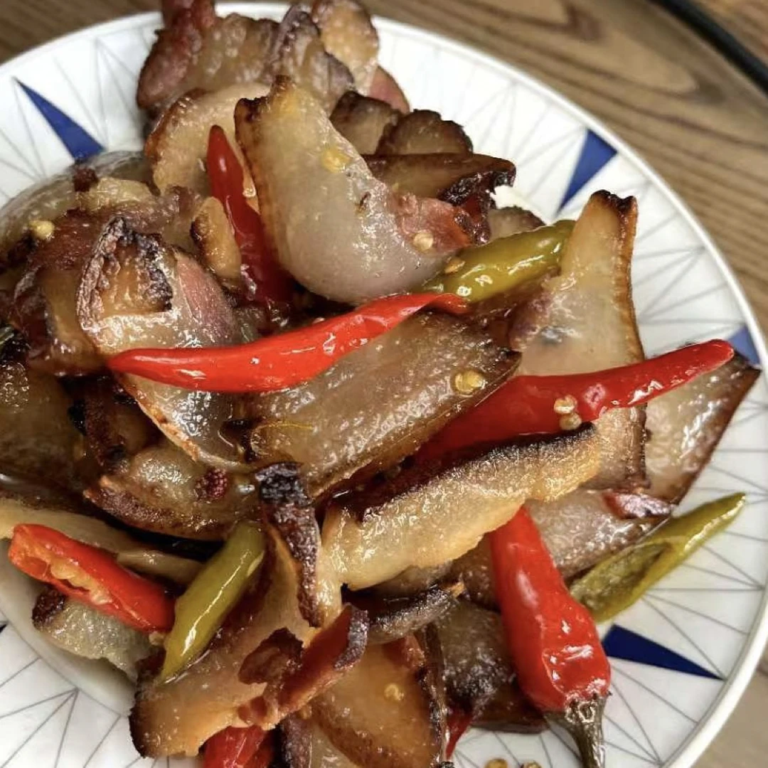 熟肉四斤现场称重湖南烟熏腊肉五花肉腊肉