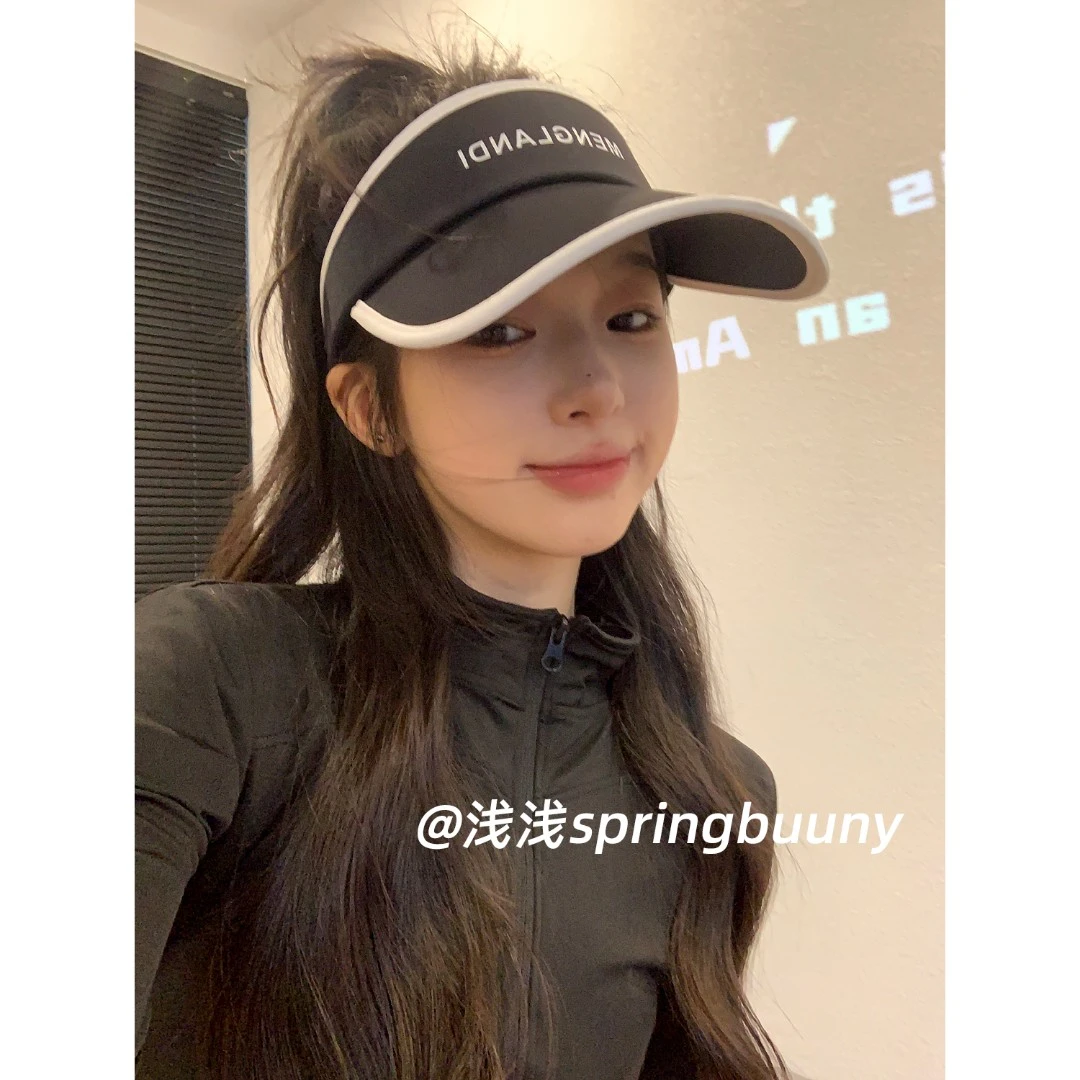 字母运动出游百搭网红遮阳帽沙滩防晒帽子女