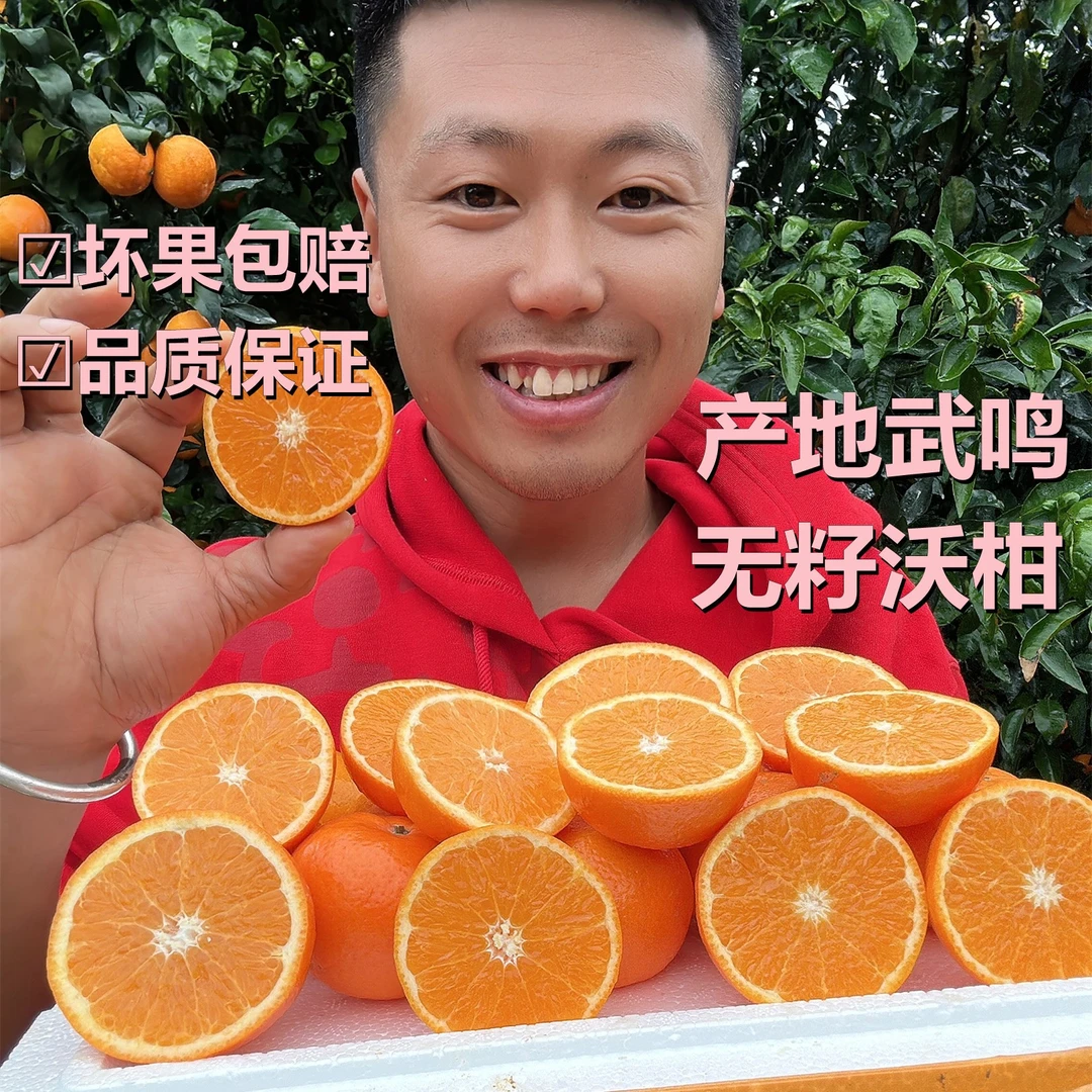 【尼大牙】无籽沃柑广西武鸣无籽沃柑4.9-5.1斤/坏果包赔