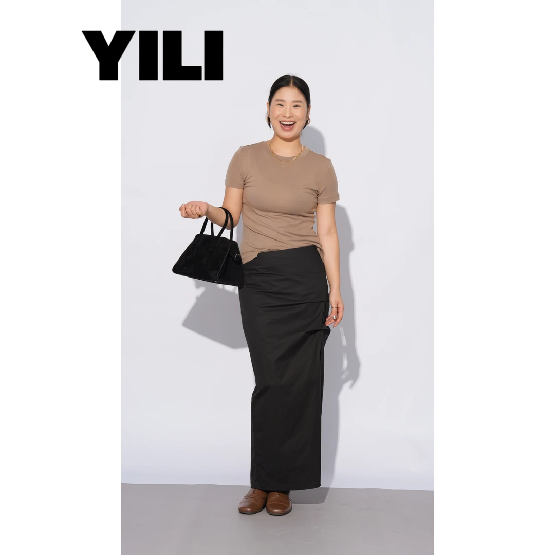 都都【亿里YILI】简约大气舒适正肩T恤Y0116