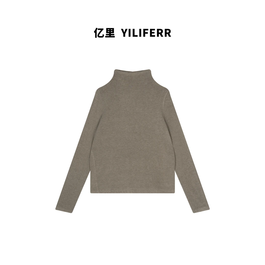 【YILI大码品牌】简约气质时尚高领打底衫 Y0359