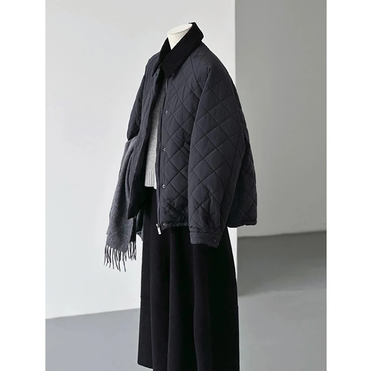 黑色棉服女2024年新款冬季棉衣棉袄外套加厚休闲高级感超好看短款