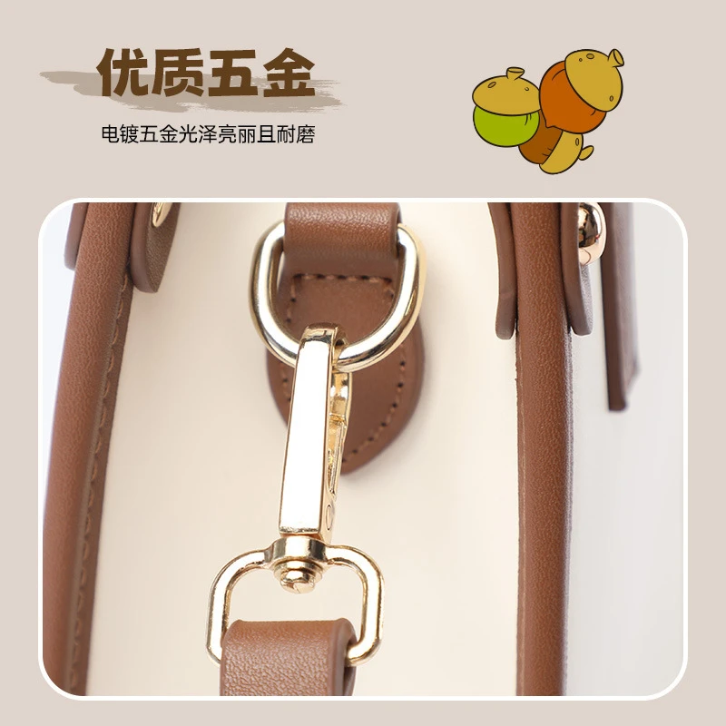 迪士尼形象奇奇蒂蒂单肩包女高级感时尚小众手提包上班通勤斜挎包