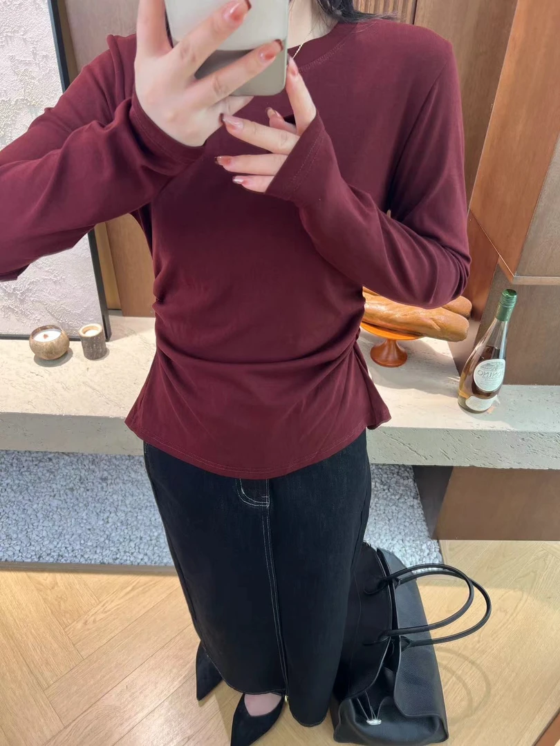 【香姐推荐】【3068】秋季时尚新款长袖T恤打底百搭显瘦