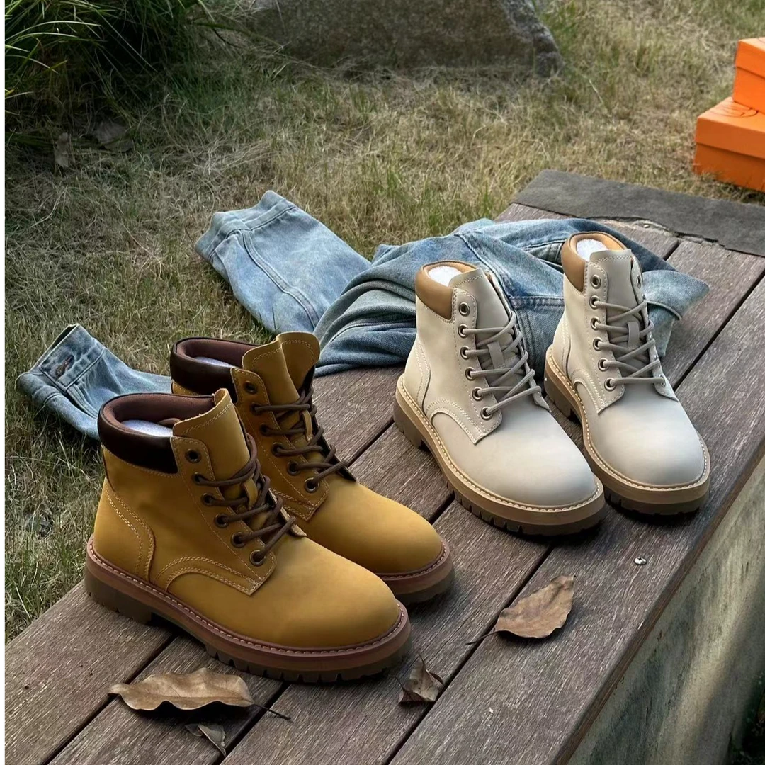 英伦风靴子女鞋时尚休闲百搭复古马丁靴厚底1126