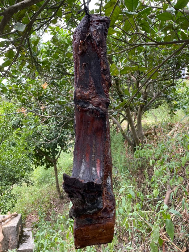 恩施土家腊肉农村高山柴火烟熏土猪腊肉