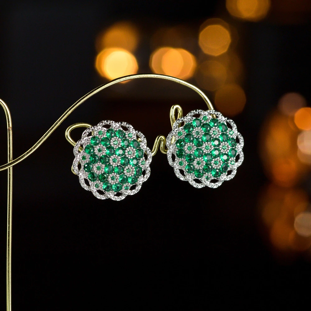 铜合金耳饰 《货号1306》时尚轻奢微镶锆高级感耳饰