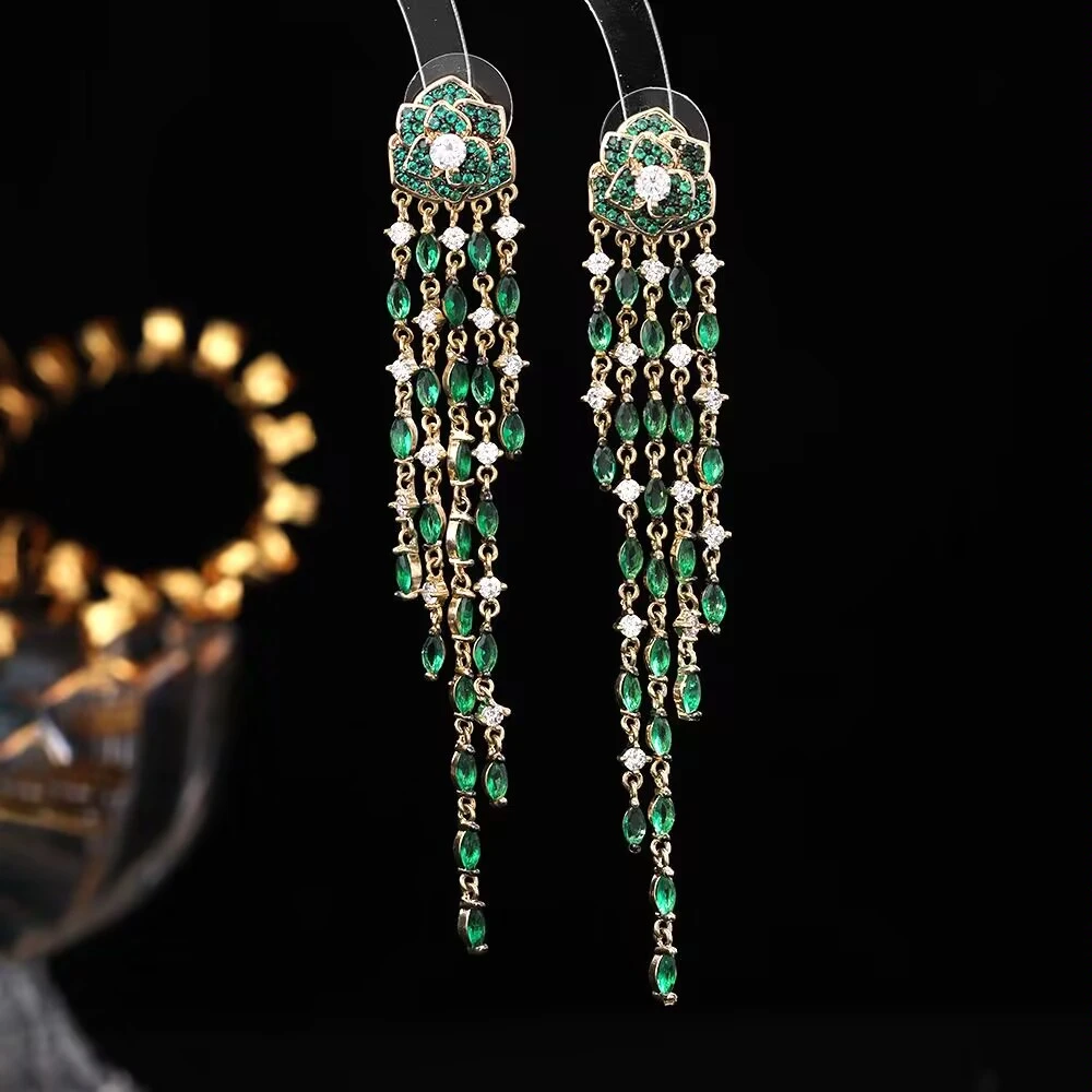 铜合金耳饰 《货号1280》气质流苏耳环